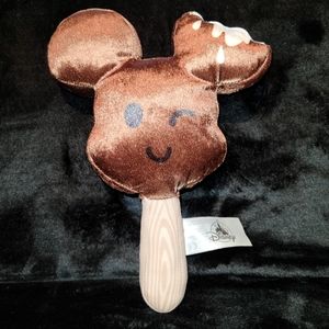Disney Parks Disneyland Plush Mickey Mouse Chocolate Ice Cream Bar 10" Inch
